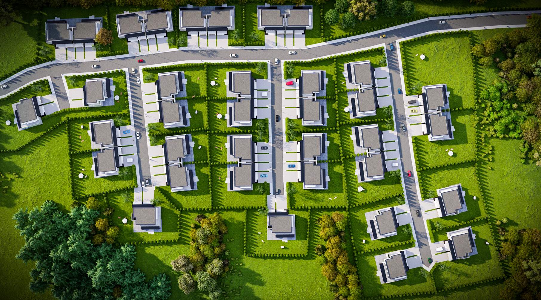 interaktywna mapa osiedla domów jednorodzinnych do strony internetowej www