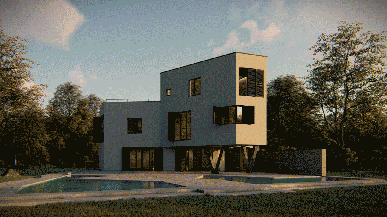 gotowe wizualizacje 3d budynków domów i architektury