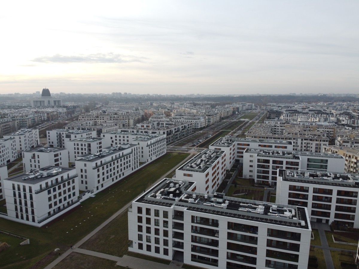 zdjęcia z drona -warszawa i okolice wizualizacje 3d na zdjęciach