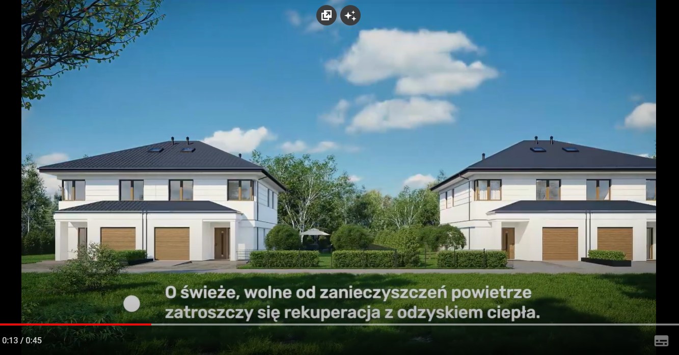 animacja osiedla bliźniaków 3d video reklama osiedla