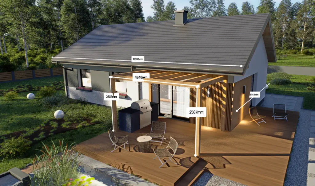 MeasureLine w D5 Render 3.1 pomiar odległości w wizualizacji 3D